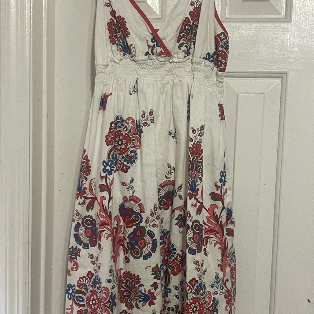 Summer red, white and blue dress